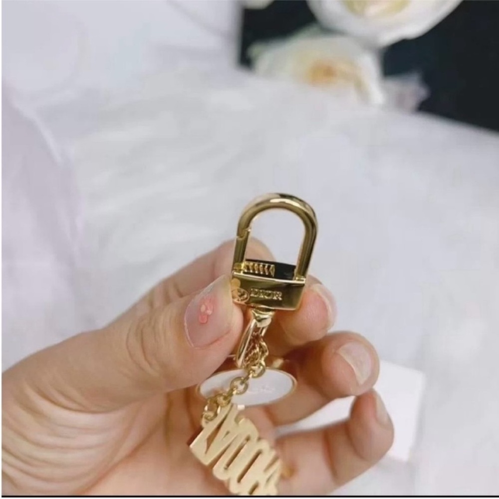 Dior J'adore Logo Keychain Charm - Picture 7 of 9